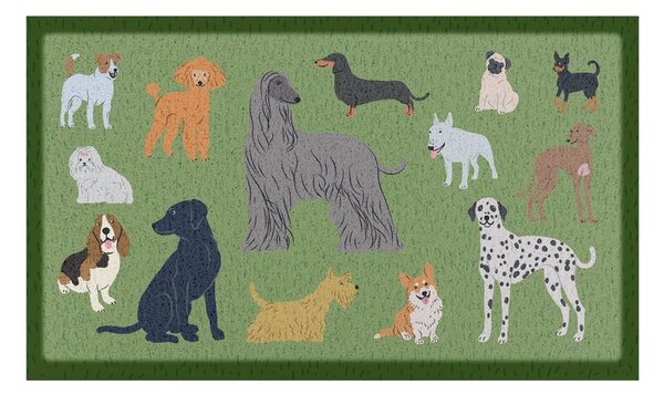 Covoraș de intrare 40x70 cm Dog Breeds – Artsy Doormats