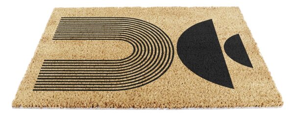 Covoraș de intrare din fibre de nucă de cocos 40x60 cm Half Moon – Artsy Doormats