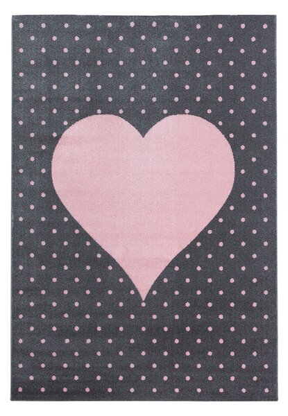 Covor pentru copii roz/gri 80x150 cm Bambi – Ayyildiz Carpets