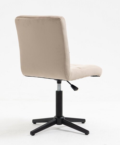 HR7009N Scaun Catifea Mov Latte cu Bază Neagră