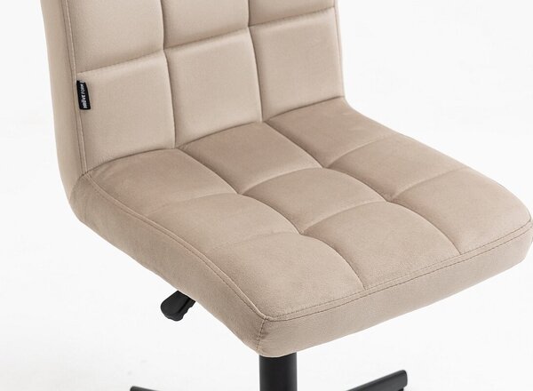 HR7009N Scaun Catifea Mov Latte cu Bază Neagră