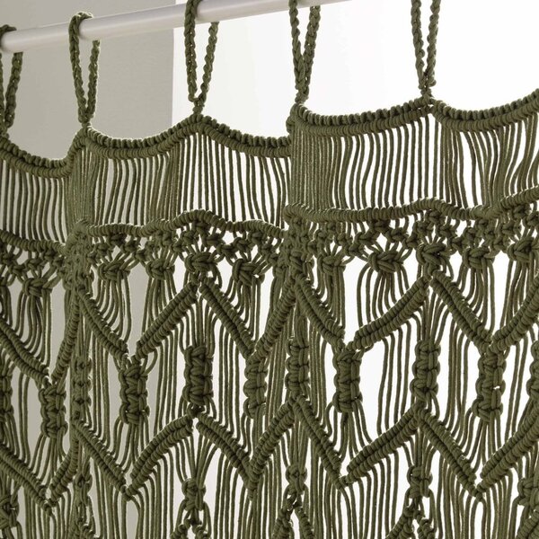 Draperie kaki 90x200 cm cu prindere la ușă Macarena – douceur d'intérieur