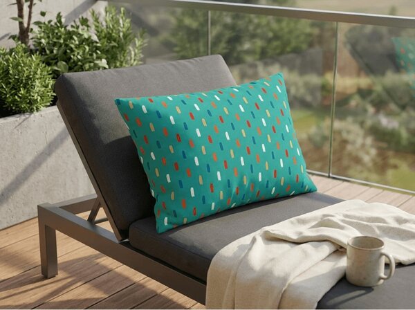 Fata de perna din microfibra LUNIRA 50x70 cm, turcoaz