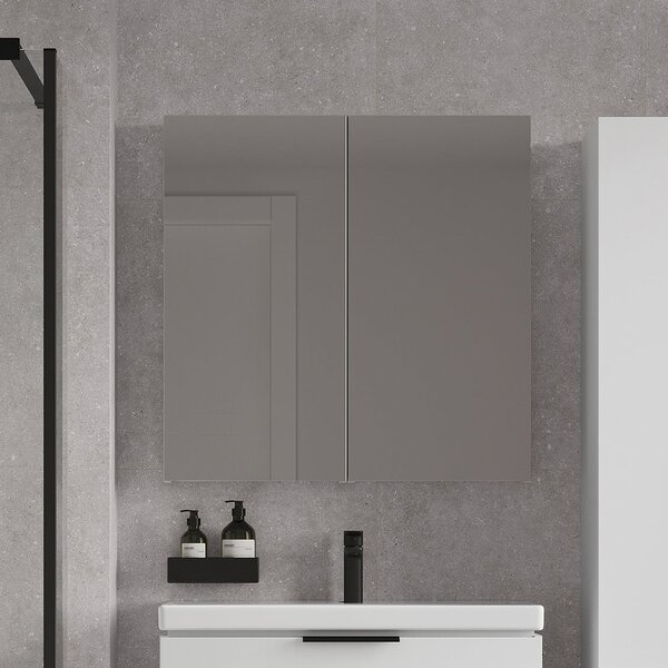 Cersanit City dulap 40x14.1x80 cm cu oglinda alb S584-022-DSM