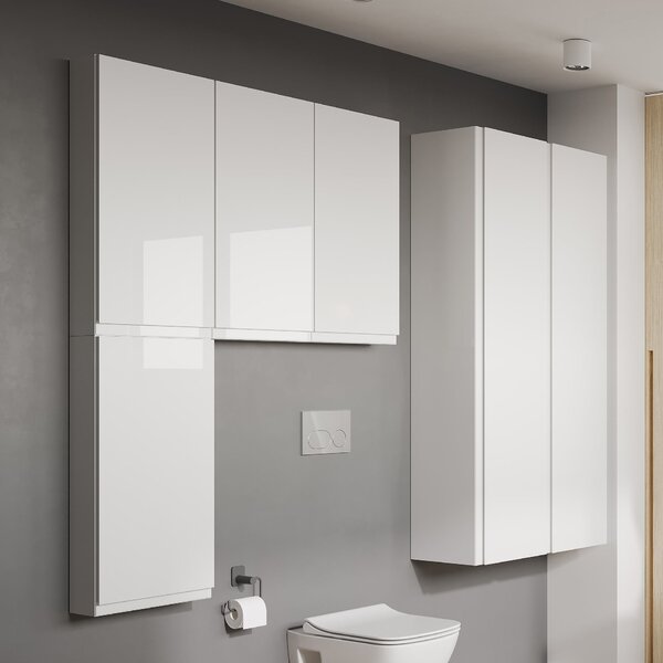 Cersanit Moduo dulap 40x14.1x80 cm laterala pe perete alb S590-028-DSM