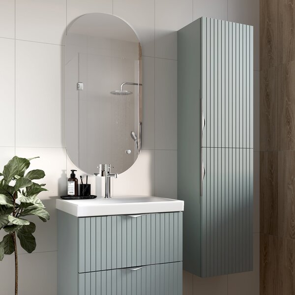 Cersanit Tirso dulap 40x30x160 cm laterala pe perete albastru-verde S1015-025