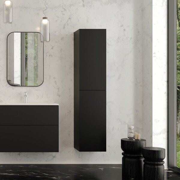 Deante Prizma dulap 35x35x160 cm laterala pe perete negru SDI_NSL1