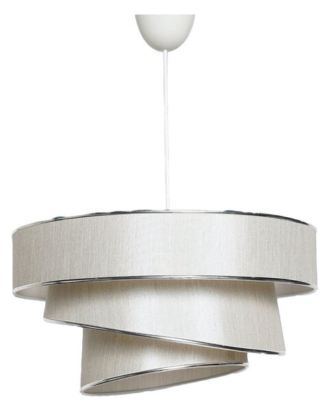 Lustră crem/argintie cu abajur textil ø 40 cm Couper – Opviq lights