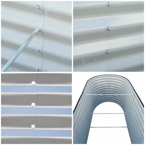 Furnigo Strat de grădină înălțat 160x80x78 cm - antracit
