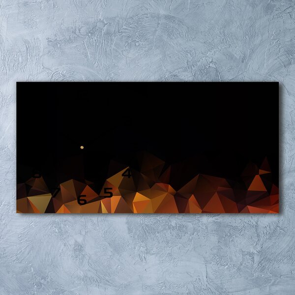 Ceas de perete modern din sticla abstracțiune
