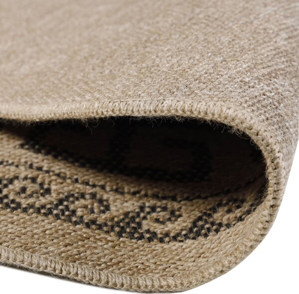 Covor de exterior negru/bej rotund ø 80 cm Comilla – Ayyildiz Carpets