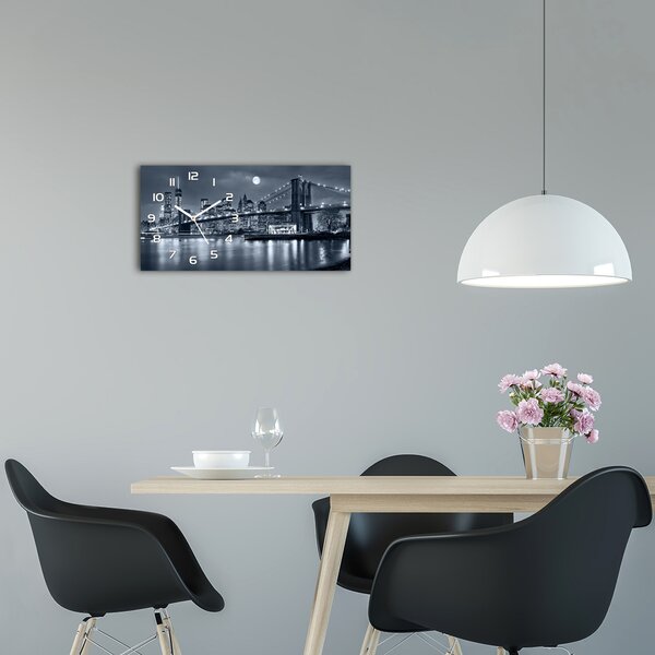 Ceas de perete modern din sticla Manhattan New York City