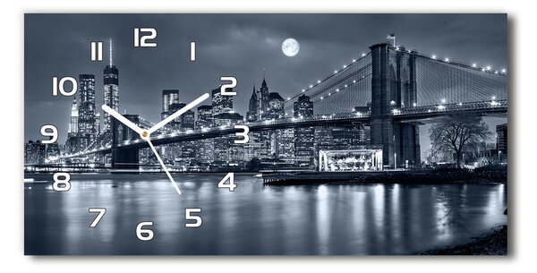 Ceas de perete modern din sticla Manhattan New York City