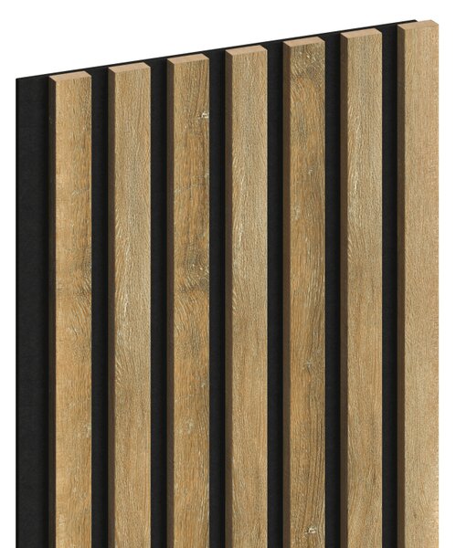 Mexen Lam-F, lamele acustice de perete 275 × 31,5 cm, fetru 6 mm, stejar miere, S105-275317-2812-066