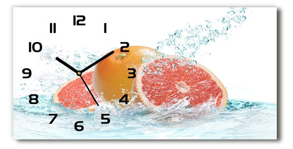 Ceas de perete modern din sticla grapefruit