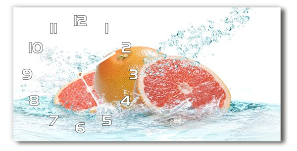 Ceas de perete modern din sticla grapefruit