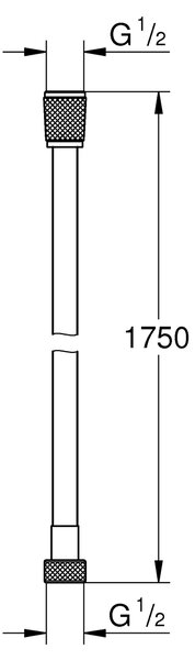 Grohe Silverflex furtun de duș 175 cm SuperSteel 28388DC1