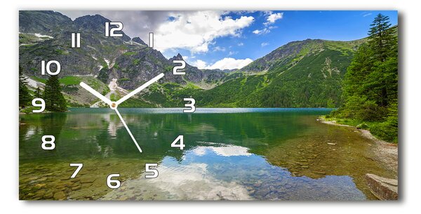 Ceas de perete modern din sticla Marine ochi Tatry