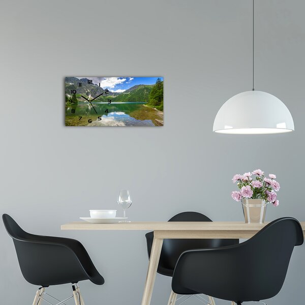 Ceas de perete modern din sticla Marine ochi Tatry