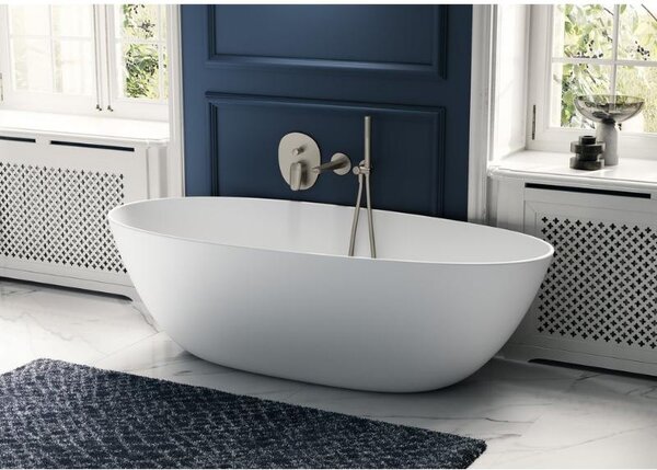 Pară de duș Villeroy&Boch, Verve, tip baton, 1 jet, brushed nickel