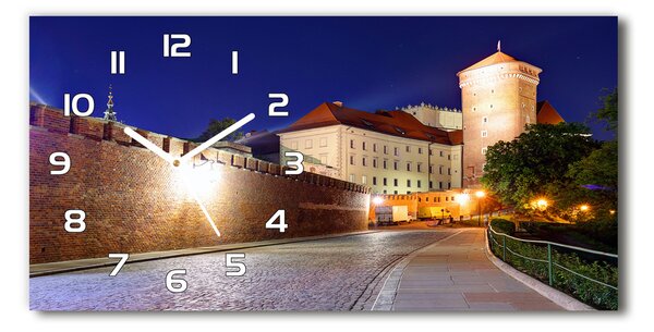 Ceas de perete modern din sticla Cracovia, Polonia