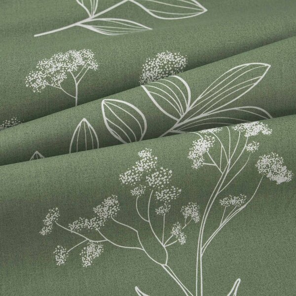Goldea napron de masă 100% bumbac - frunze de plante aromatice 35x140 cm