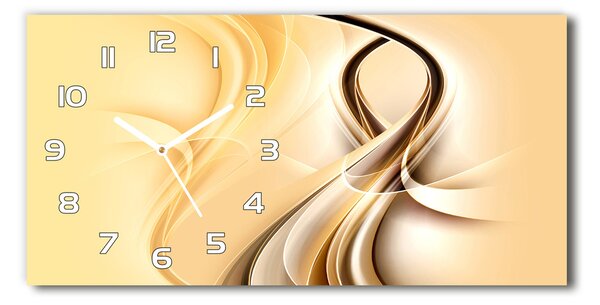 Ceas de perete modern din sticla valuri abstracte