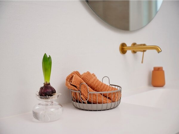 Dozator de săpun lichid portocaliu din gresie ceramică 250 ml Nova One – Zone