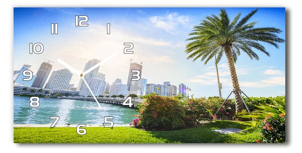 Ceas de perete modern din sticla Miami Statele Unite ale Americii