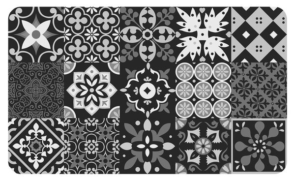 Covor negru din PVC 45x75 cm Salou – douceur d'intérieur