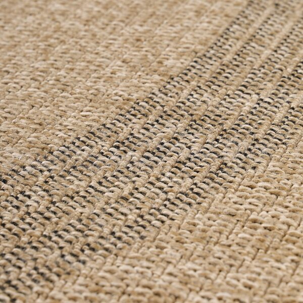 Covor de exterior negru/bej rotund ø 120 cm Comilla – Ayyildiz Carpets