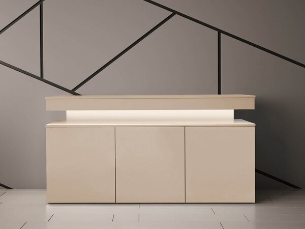 Comoda cu usi 3D 160 Lestirola Bis LED