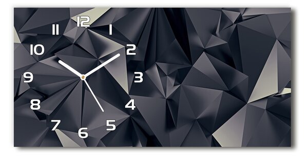 Ceas de perete modern din sticla abstract
