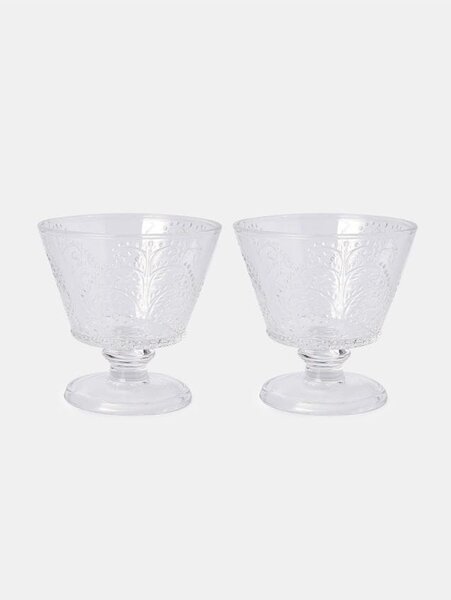 Sinsay - Set de cupe pentru desert 2 pack - alb