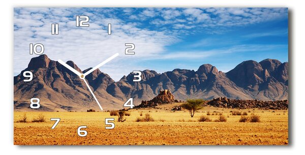 Ceas de perete modern din sticla Rocks din Namibia