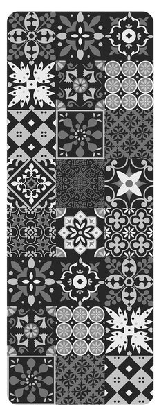 Covor tip traversă negru din PVC 45x120 cm Salou – douceur d'intérieur