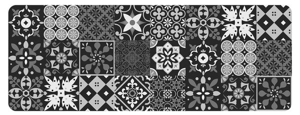 Covor tip traversă negru din PVC 45x120 cm Salou – douceur d'intérieur