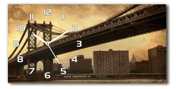Ceas de perete modern din sticla Manhattan New York City