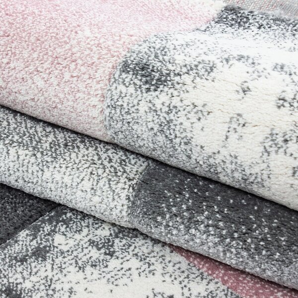Covor tip traversă roz/gri 80x300 cm Hawaii – Ayyildiz Carpets