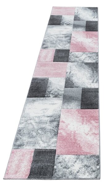 Covor tip traversă roz/gri 80x300 cm Hawaii – Ayyildiz Carpets
