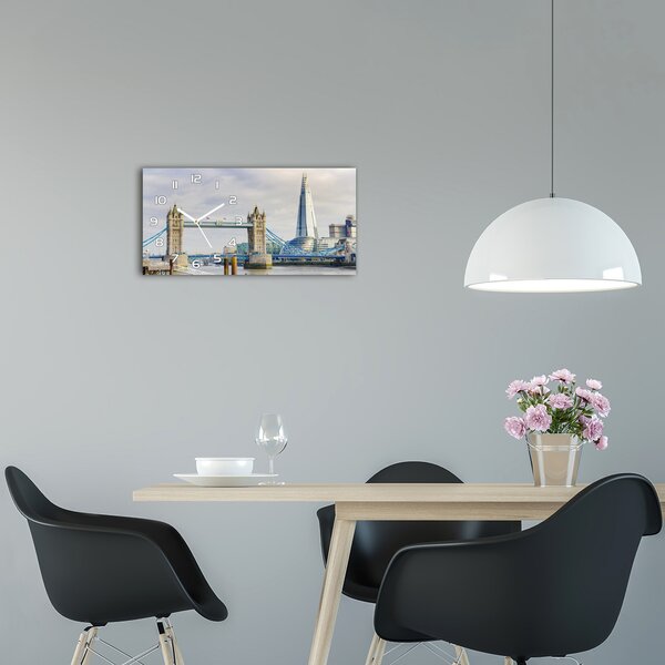 Ceas de perete modern din sticla Thames Londra