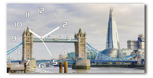 Ceas de perete modern din sticla Thames Londra