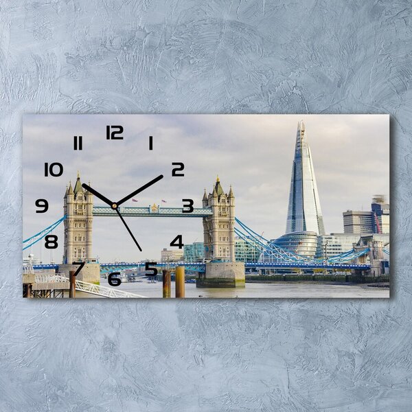 Ceas de perete modern din sticla Thames Londra