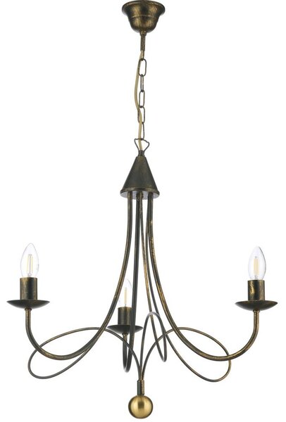 ONLI - Candelabru pe lanț MILVIA 3xE14/6W/230V bronz