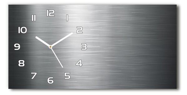 Ceas de perete modern din sticla fundal metalic