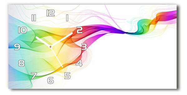 Ceas de perete modern din sticla culoare abstracție