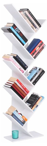 Biblioteca BAKI NEW TYP 1, alb, DTD laminat, 43x20x144 cm