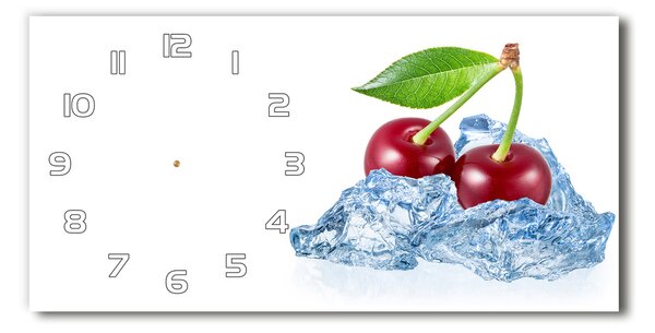 Ceas de perete modern din sticla Cherry gheață