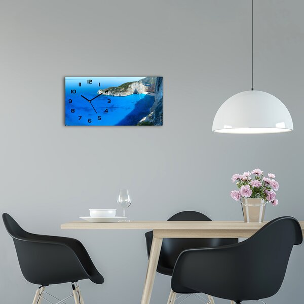 Ceas de perete modern din sticla Zakynthos Grecia