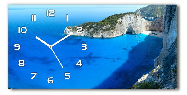 Ceas de perete modern din sticla Zakynthos Grecia